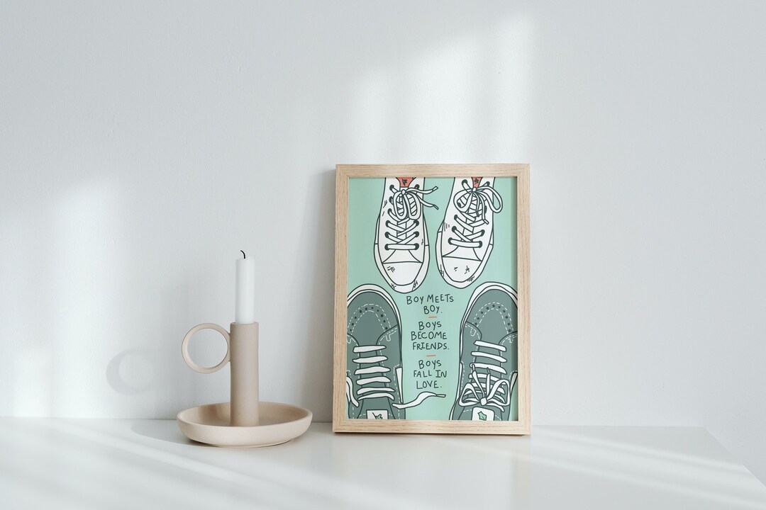 Heartstopper Shoes Physical Print, Hearstopper Art Print, Hearstopper