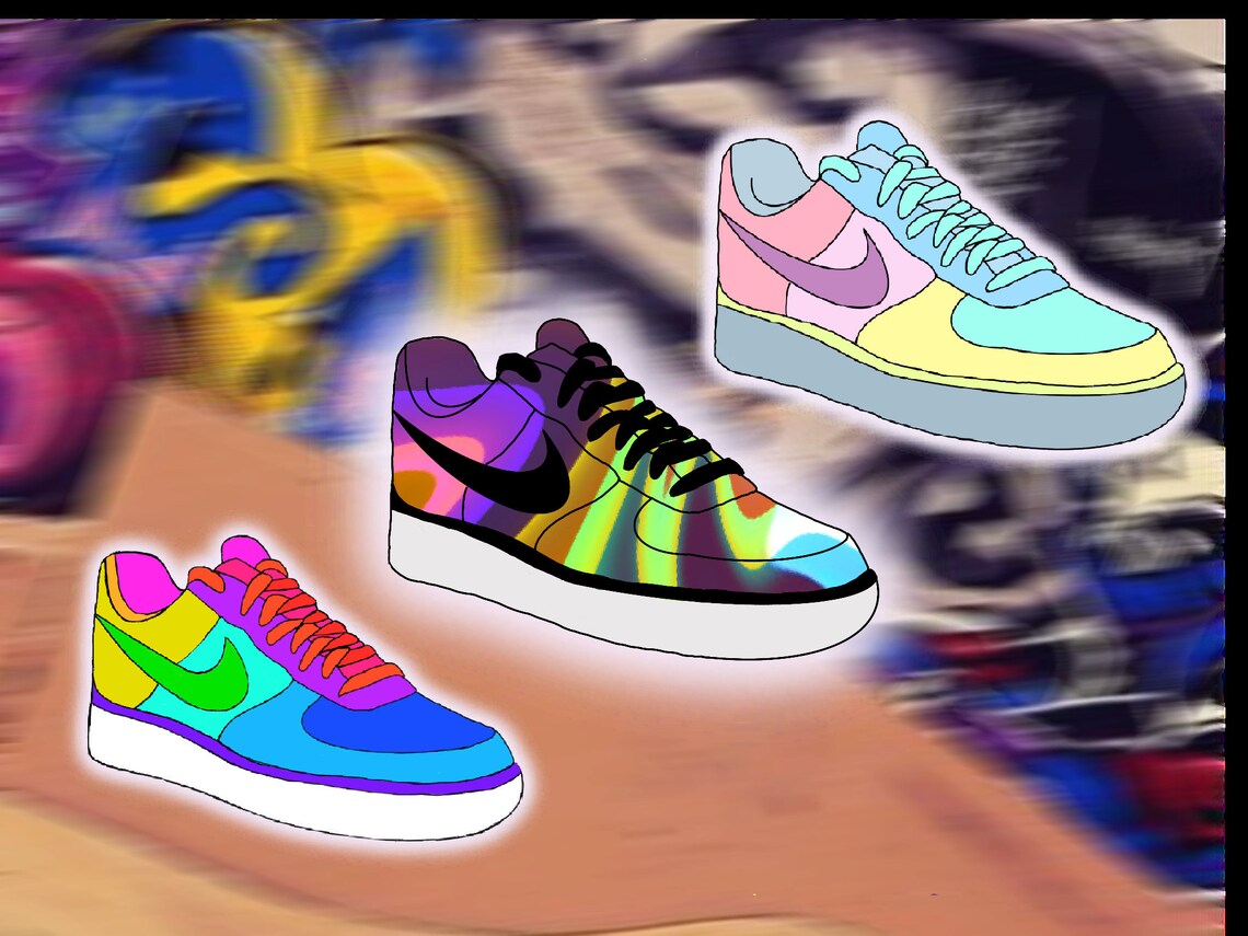 Nike shoe sneaker sports stickers laptop sticker water Etsy