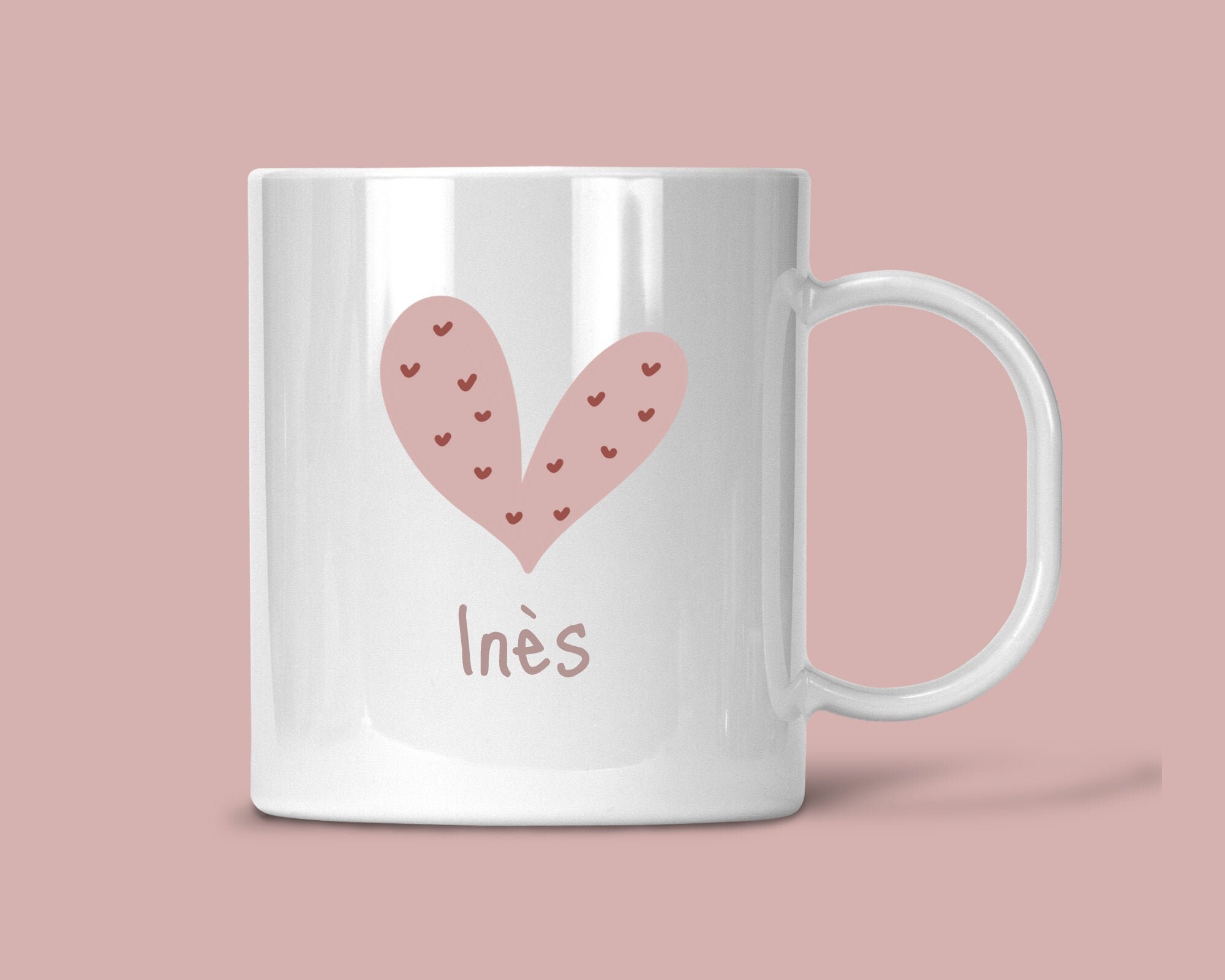 Mug Enfant Incassable Coeur/Mug Enfant//Mug Personnalisé/Mug Prénom
