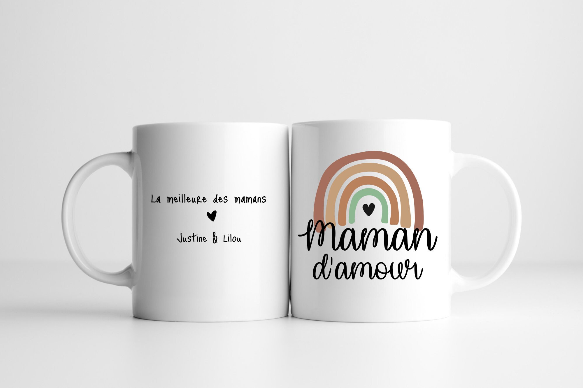 Mug Fête Des Mères Personnalisé/ Maman d'amour/Fête Mères/Cadeau Maman