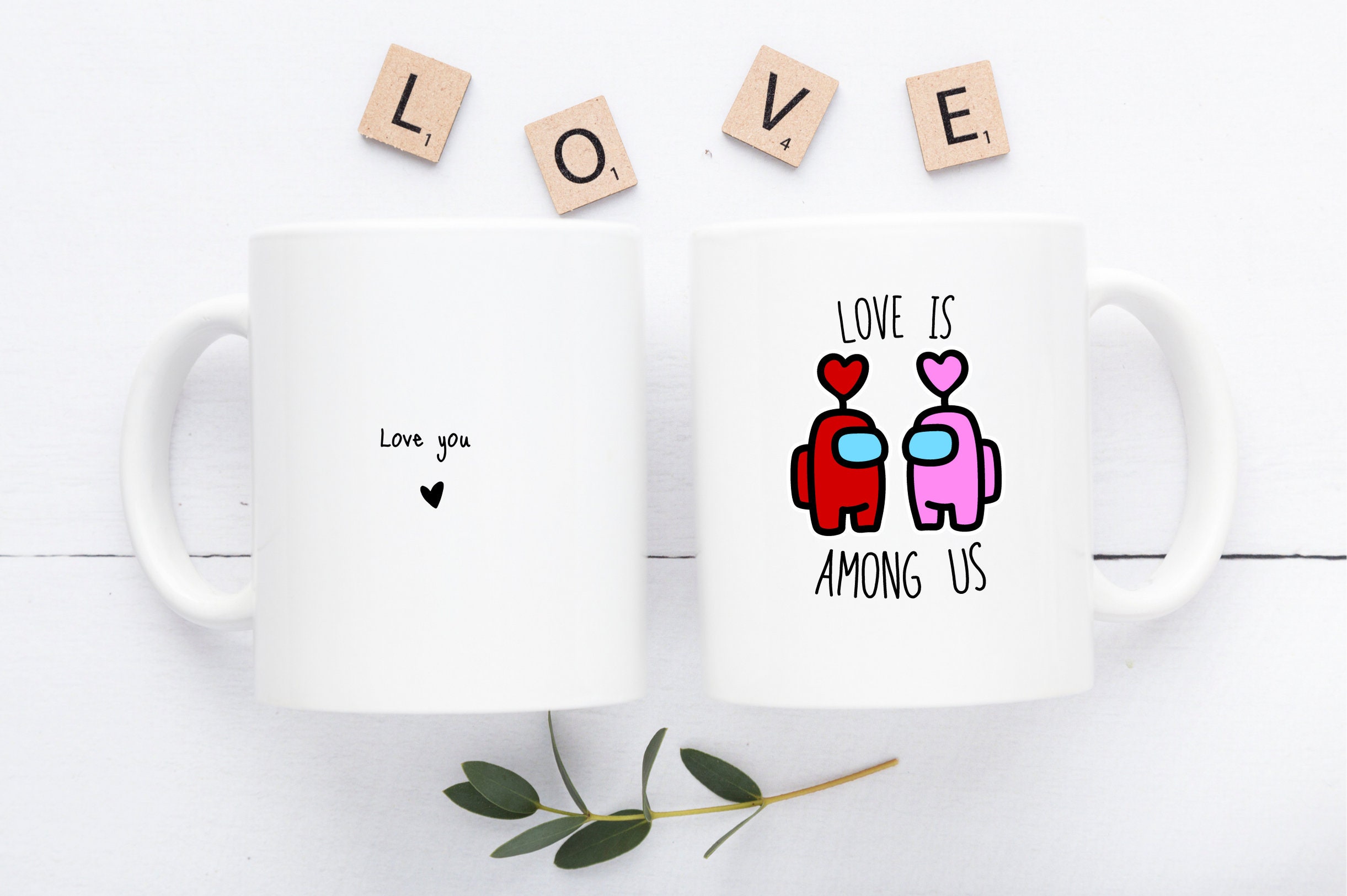 Mug Personnalisé Among Us/ Mug Personnalisé/ Saint Valentin/Amour/Among Us