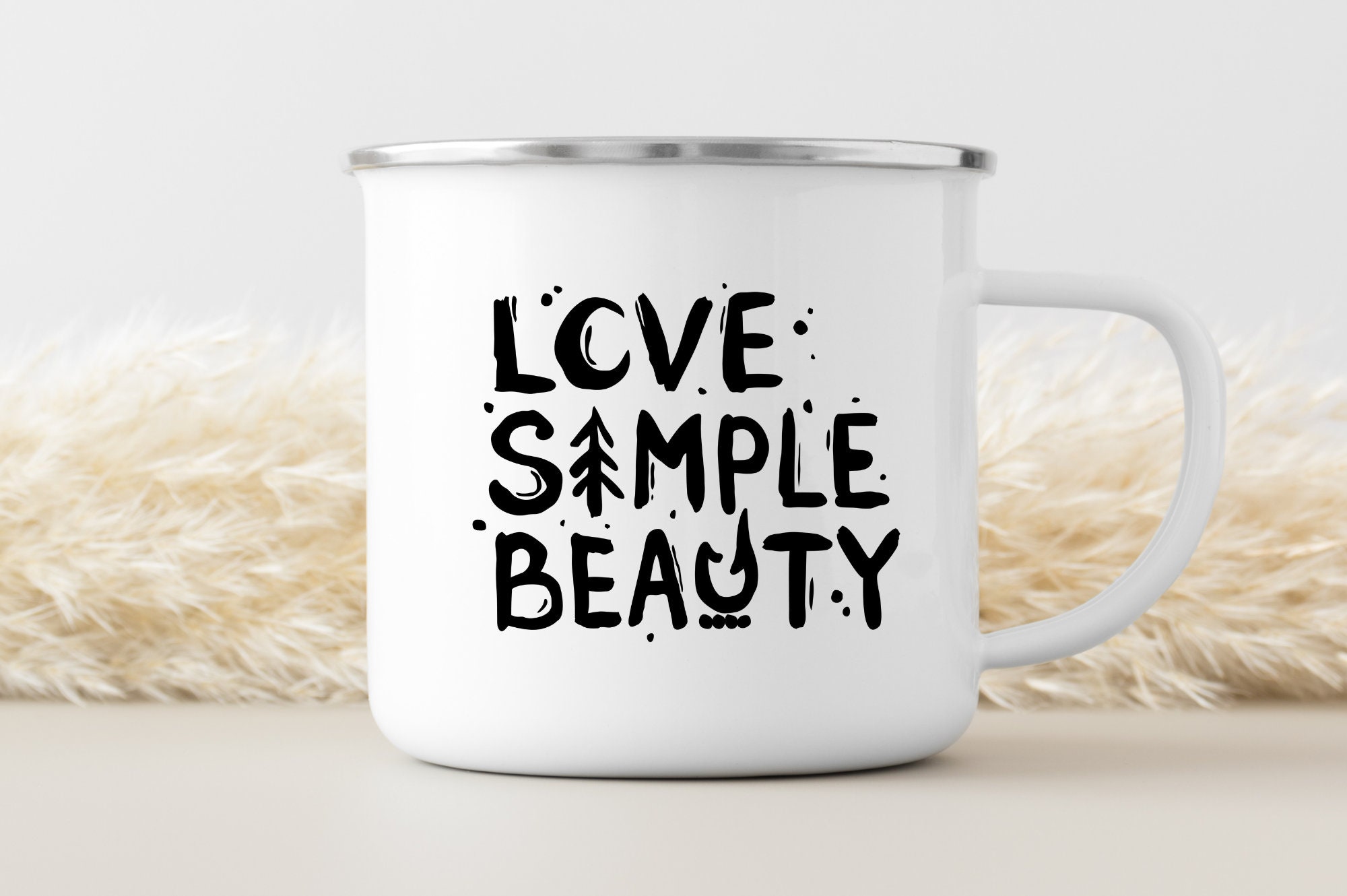 Mug Inox Campeur Love/ Mug Inox/ Camping/ Mug Personnalisé/Saint Valentin
