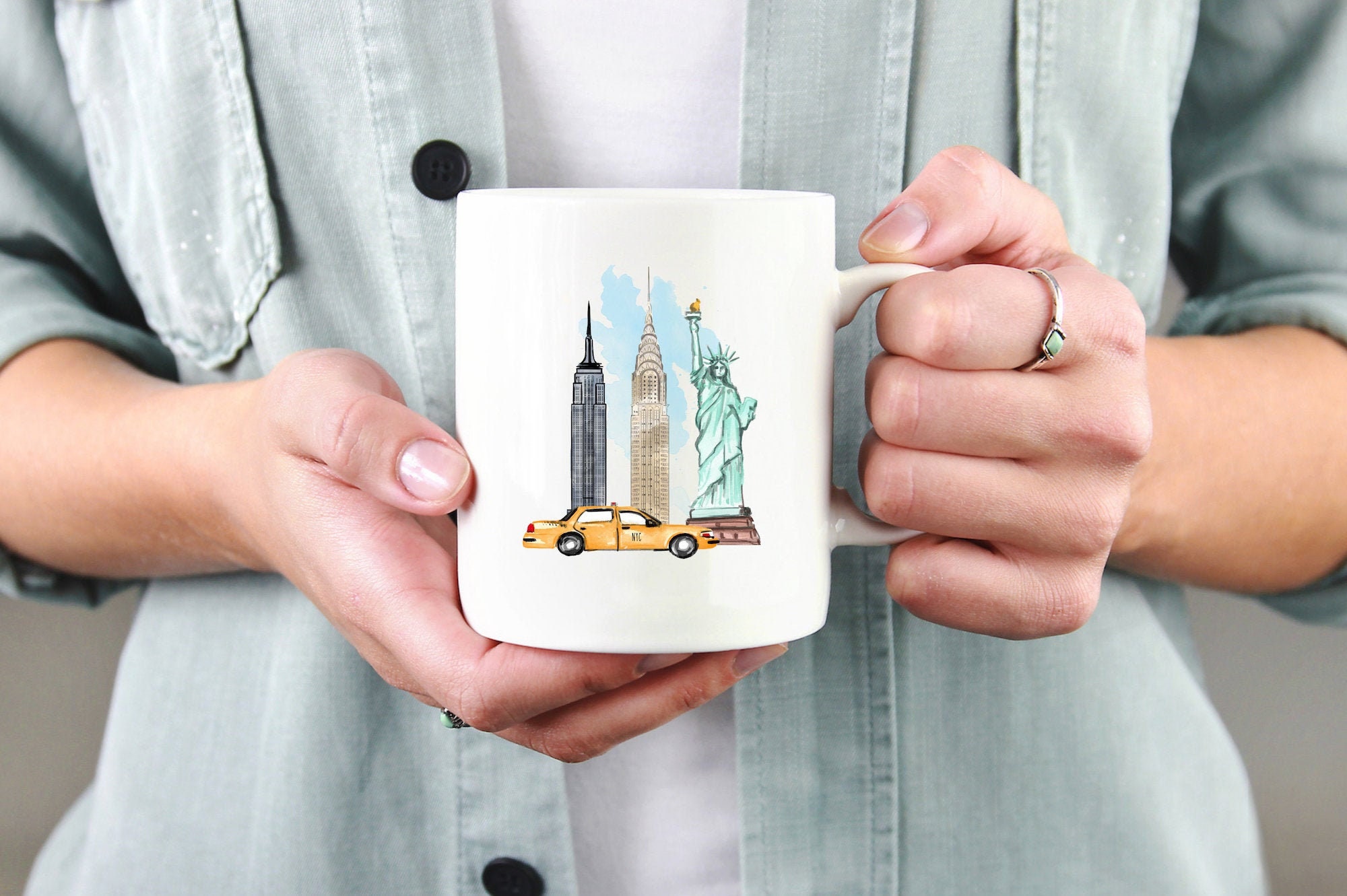 Mug New York Personnalisé/ Mug York//Skyline/ Mug Personnalisé