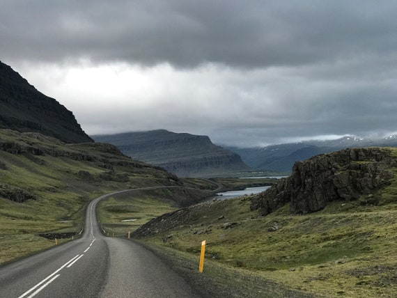Iceland - November 4, 2017 - Street view of Route 1 or Ring Road, a  national road that runs around Iceland and connects most of the inhabited  parts of the country 12593519 Stock Photo at Vecteezy