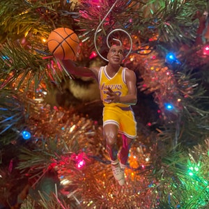 Magic Johnson Christmas Ornament