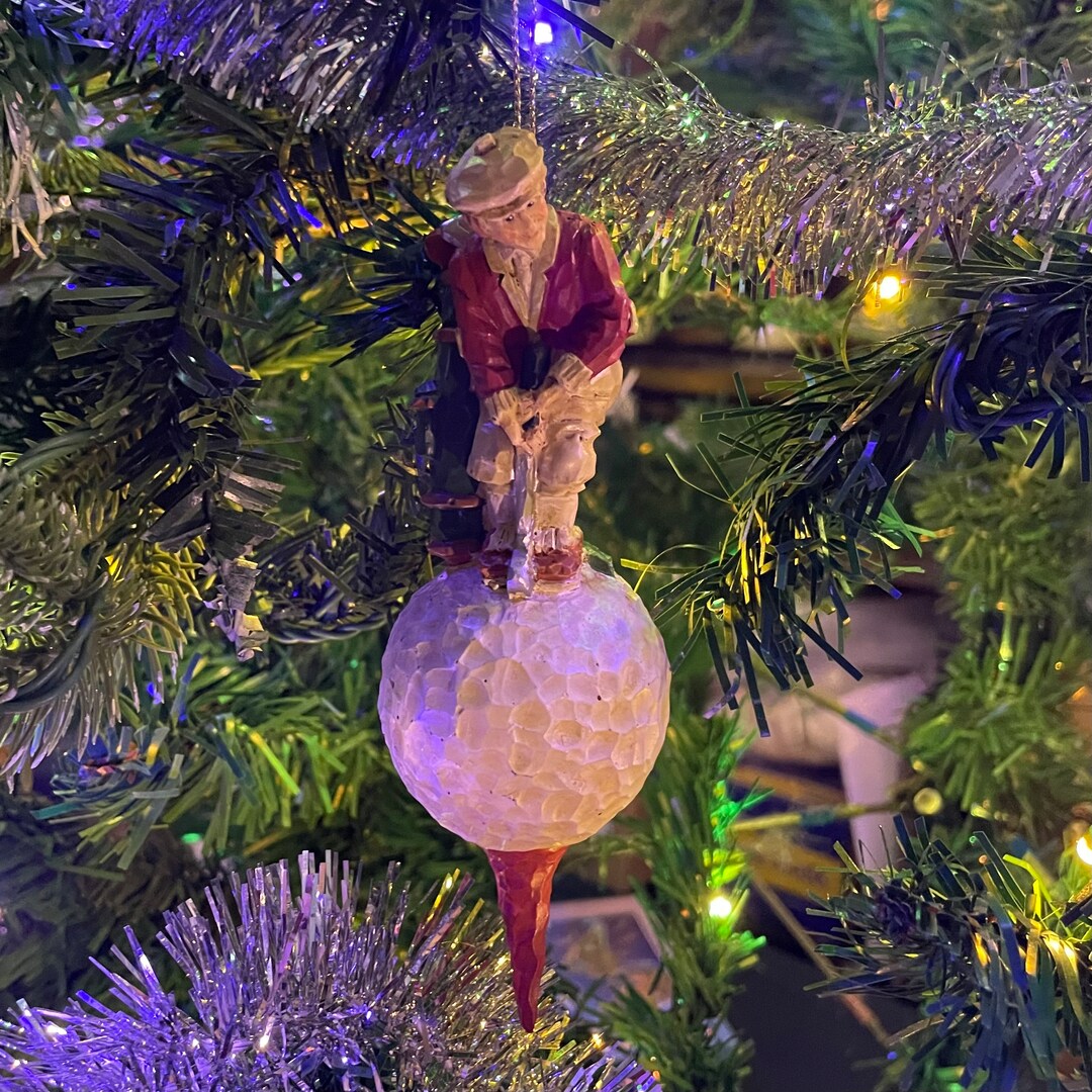 Golf Ball Christmas Tree Ornament Etsy