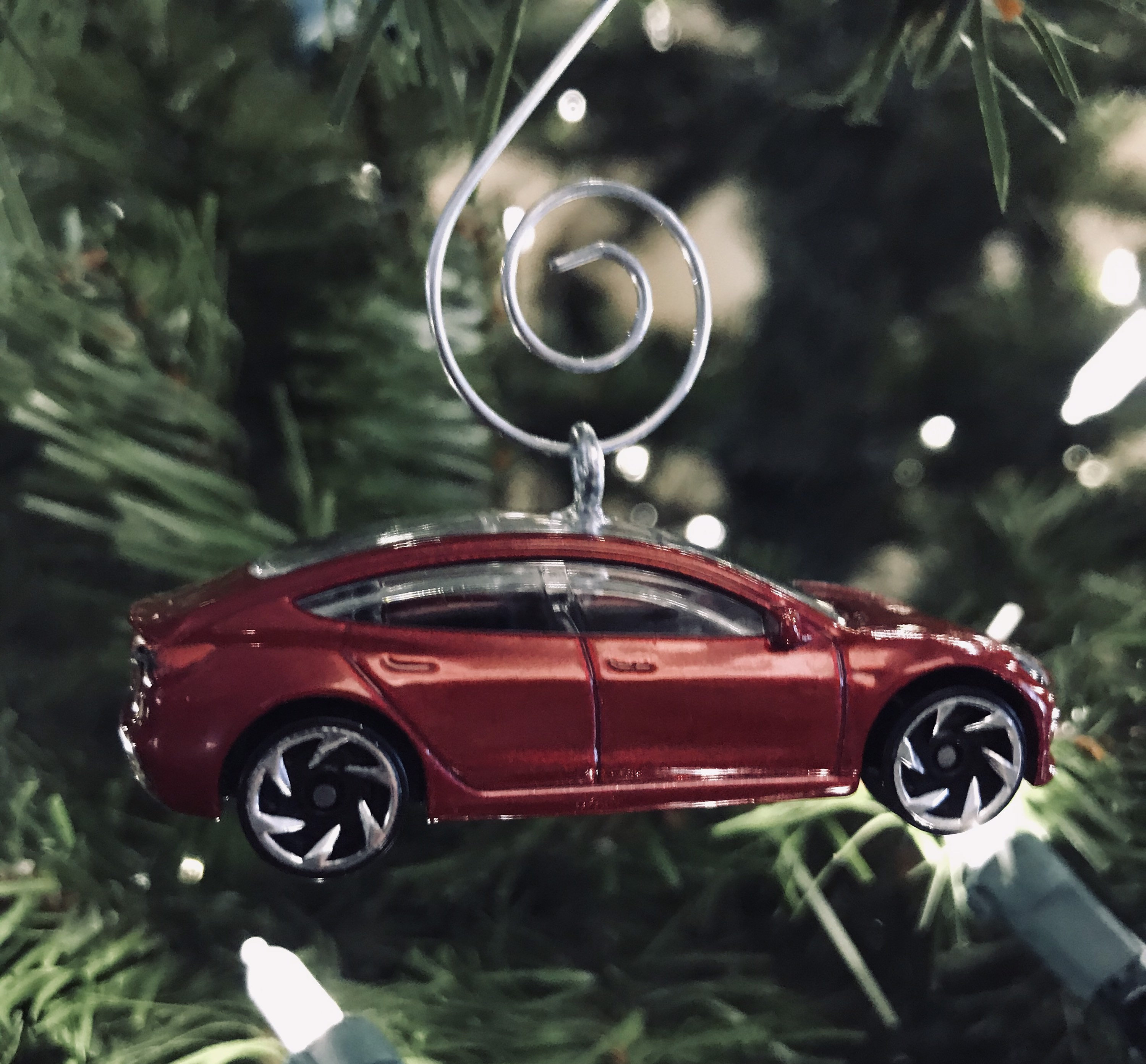 Elon Musk Tesla Car model 3 Blue or RED Christmas Ornament Etsy
