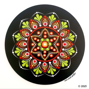 Salsa Dot Mandala Pattern - Digital Download - Easy to follow - Step by Step Instructions - Create this dot art mandala yourself