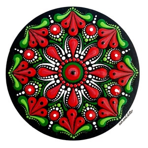 Watermelon Bliss Dot Mandala Pattern - Digital Download - Easy to follow - Step by Step Instructions - Create this dot art mandala yourself