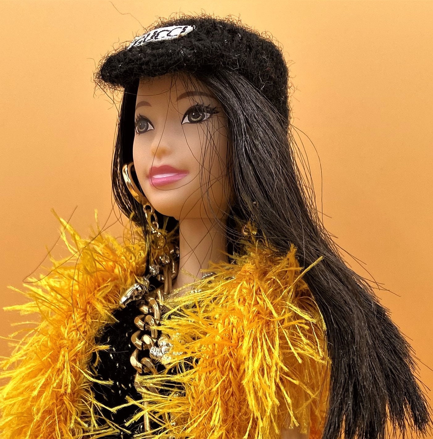 Barbie Teddy UU Ursula. Gift. Asian Doll in Black and Gold | Etsy