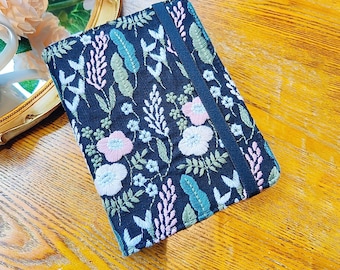 Fabric embroidered flower case for Kobo Clara Colour Clara BW Libra Colour 2024,Kobo Libra 2 7-inch 2021,Clara 2E 6-inch case,kindle case