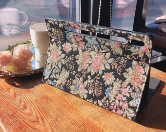 Retro literary style embroidered flower fabric Samsung Tab S9+case built-in S Pen slot,Samsung Tab S9UItra S7FE S8S7+ case,Samsung Tab cover