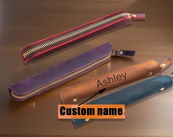 Personalized leather pencil case, custom Apple Pencil holder,for Apple Pencil, pens and other stylus, pencil holder pencil bag pencil case