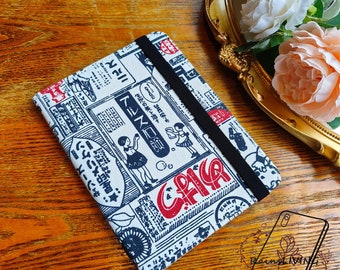Retro Style Japanese Newspaper Fabric Kindle Case | Paperwhite 11th Gen 6.8-Inch Paperwhite 10th Gen 6-Inch Kindle 10th Gen-2019