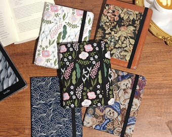 Embroidery Fabric Custom-Name E-book Case for kindle paperwhite 7” 2026,kindle 6" 2026 case,kindle colorsoft 7" 2026 case