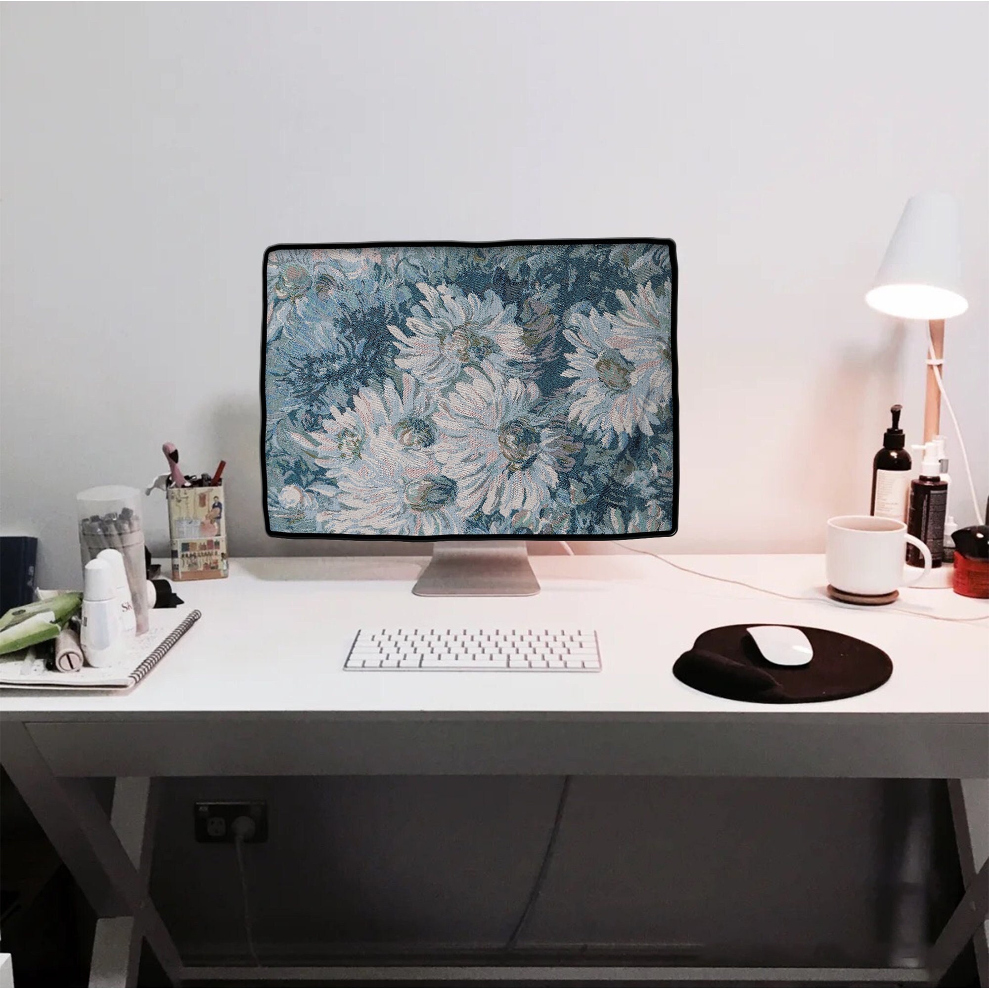 Computer Monitor Embroidery Fabric Dust Cover, Imac Dust Cover, Studio ...