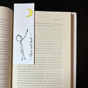 I Love You to the Moon and Back Romantic Bookmark | Book Lovers | Gifts for Readers | Bookworm Gift | Valentines Day | Love Quote
