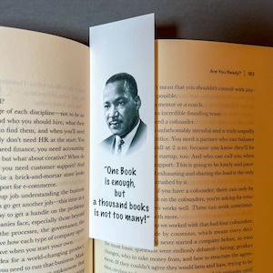 Martin Luther King Jr. Quote Bookmark: Civil Rights History