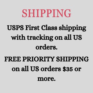 Pu&ograve; includere: Spedizione USPS First Class con tracciamento su tutti gli ordini degli Stati Uniti. SPEDIZIONE PRIORITARIA GRATUITA su tutti gli ordini degli Stati Uniti di $ 35 o pi&ugrave;.