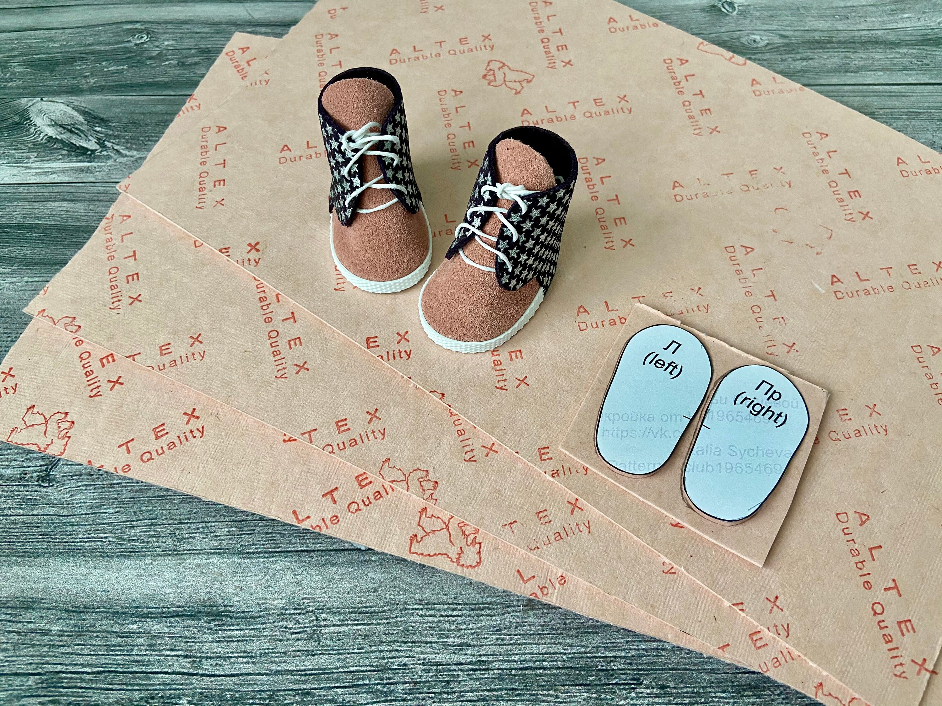 Cardboard cardboard insole 2 mm for making doll shoes Etsy