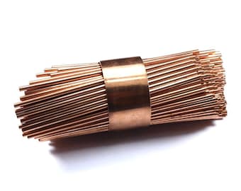 Copper Himmeli Tubes, 20 pcs 2.5x150mmCopper Spacer Tubes, Jewelry Tubings, Round Tubes