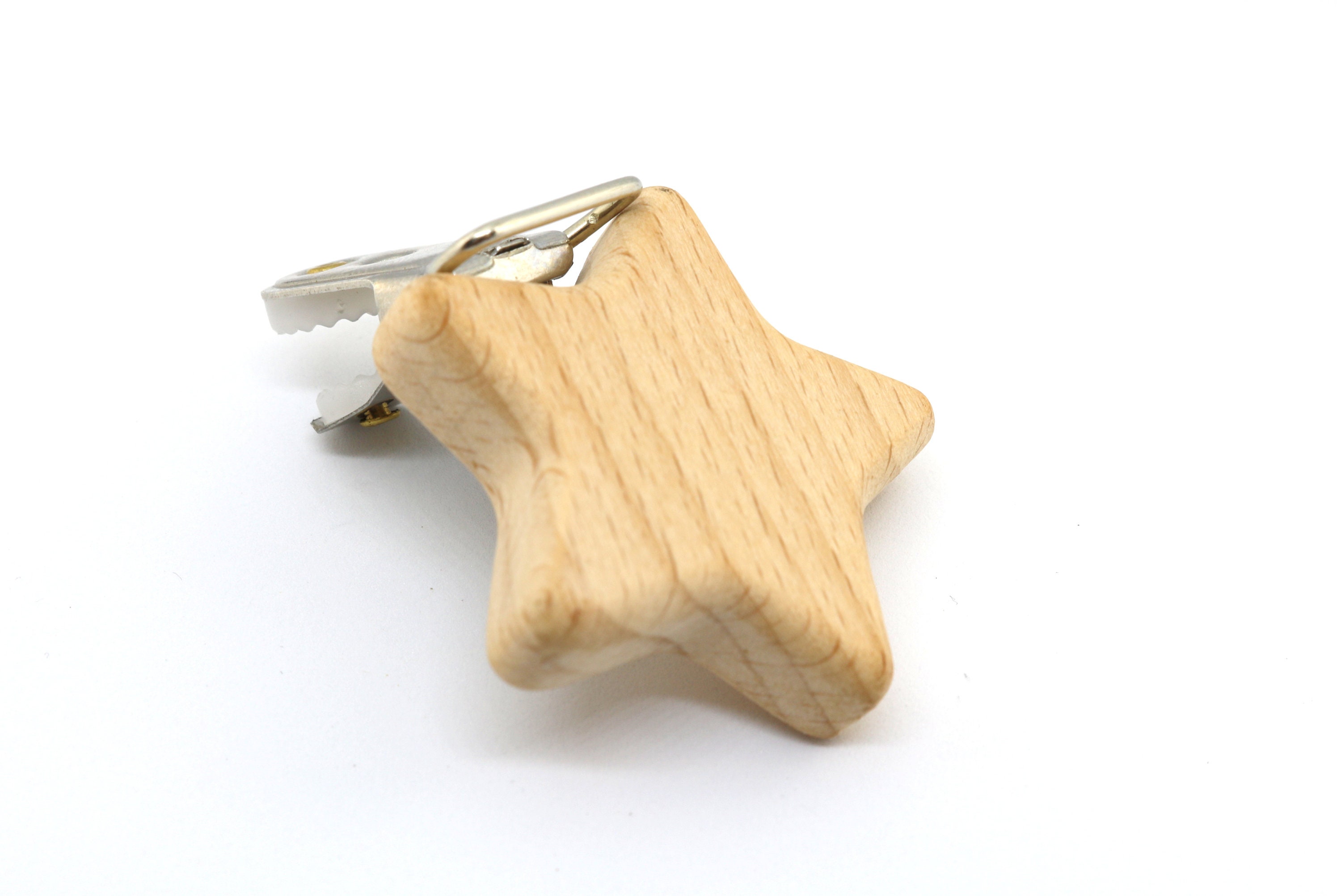 Wooden Star Clips Wooden Suspender Clips Holder 44mm Beech Etsy Israel