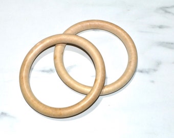 100mm natuurlijke houten ring, onbehandelde houthoes, Macrame Hoops, Rauw Hout, Ringen D1