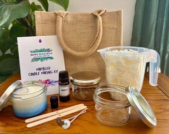 Candle Making Kit with Marbled and Ombre Effect