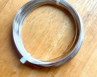 6m x 0.8mm (20gauge) Non tarnish silver plated copper wire.
