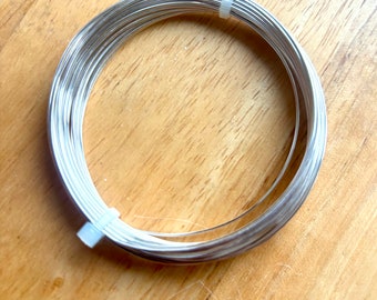 Non tarnish silver plated copper wire. 6m x 0.8mm (20gauge)
