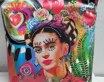 Designer handtas "Mexican Beauty" kunstleren tas shopper city shopper hoge kwaliteit handgemaakt