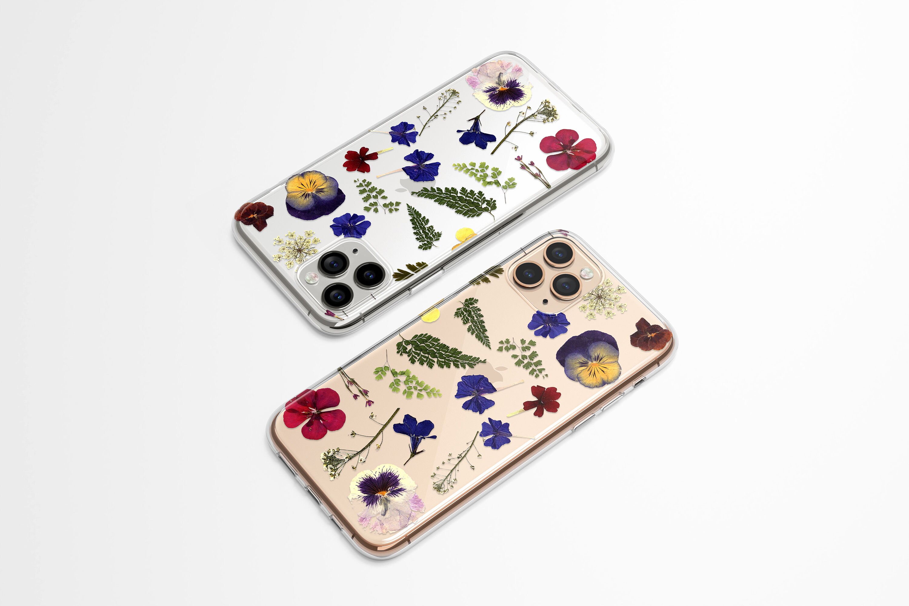 Pressed Flowers Print Phone Case Flower Pattern iPhone Case Etsy