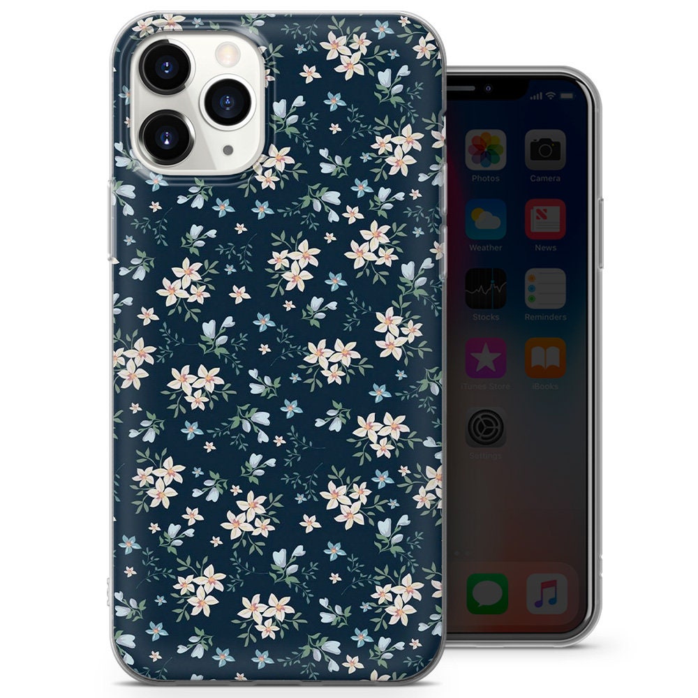 Flower Pattern Phone Case Pattern Cover for iPhone 12 7 8 Etsy