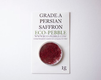 Grade A Saffron, Foodie Gold, Sargol, Persian, Crocus Sativus, Deep Red, Natural, Best Quality available!