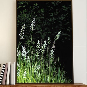 Meadow Grass Giclée Print or Original Watercolor Landscape Art