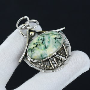 Mariposite Gemstone Handmade 925 Sterling Silver Pendant Mariposite Antique Natural Gemstone Pendant Pendant For Gift Gifts For Christmas