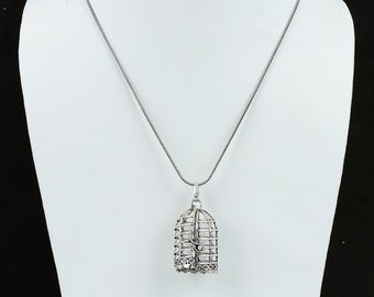 INTERCHANGEABLE CRYSTAL HOLDER Necklace (Stainless