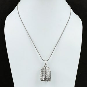 Edelsteinkäfig,Kleiner Kristallkäfig,Edelsteinkäfig,925 Sterling Silber Edelsteinkäfig,Kristallhalter,Handgefertigter Käfig,Weihnachtsgeschenke