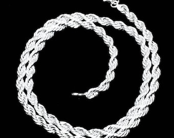 Cadena de plata, cadena de plata de ley 925, cadena para colgantes, cadena de plata para colgantes, cadena de plata para colgantes