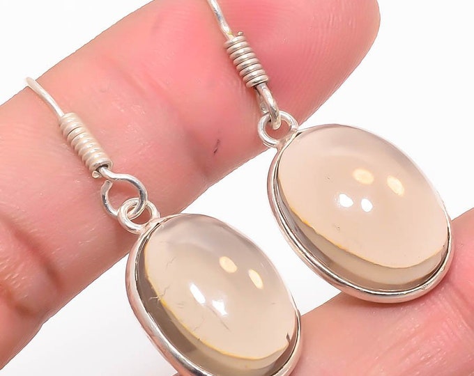 For Gift Earring Handmade Earring Unique Gemstone Earring 925 Sterling Silver Earring Exciting Smoky Topaz Earring For Her