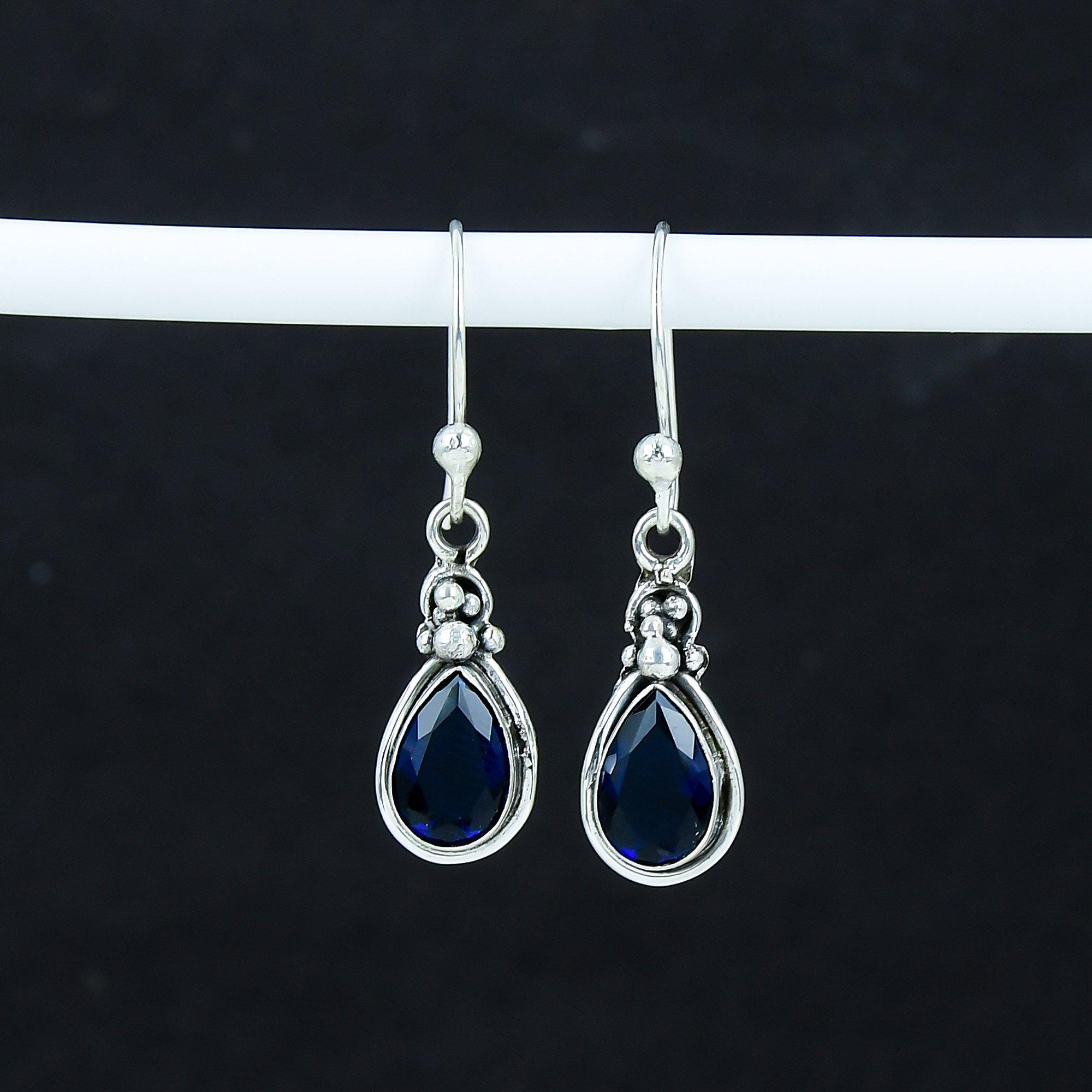 Blue earrings - Etsy 日本