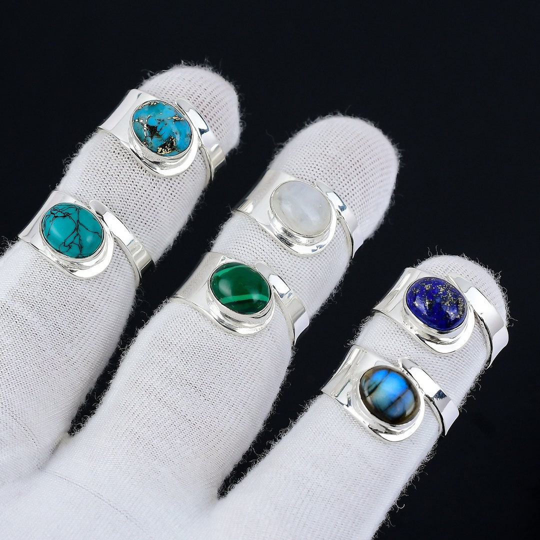 Crystal Ring, 925 Sterling Silver Ring, Gemstone Rings, Boho Silver ...
