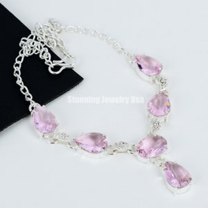 Zertifizierte Brasilianische Rosa Kunzit 101.20 Ct Anhänger Oval