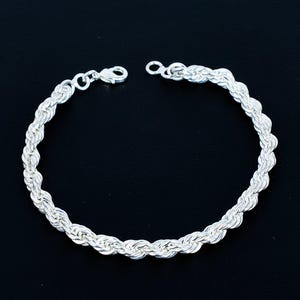 Sterling Silver Byzantine Bracelet: Heavy Woven Chain, Unisex