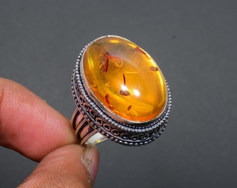 Amber stone on sale ring price