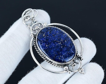 Ciondolo Con Pietra Preziosa Naturale Di Lapislazzuli In