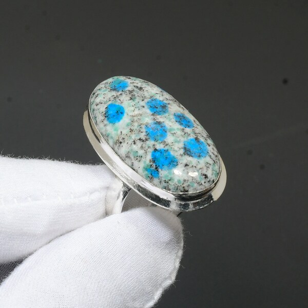 Silver Azurite Ring - Etsy