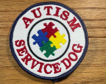 Autism Service Dog Patch - Etsy
