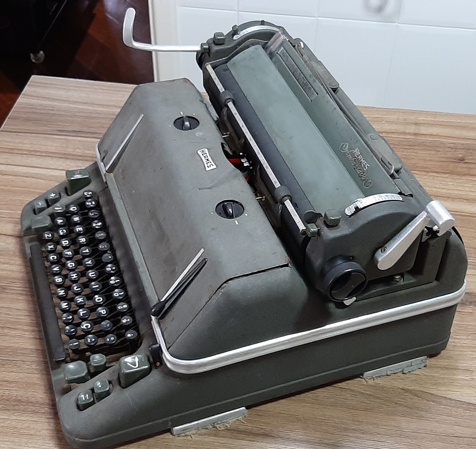 Vintage Hermes Ambassador Typewriter 1950 Made in Etsy