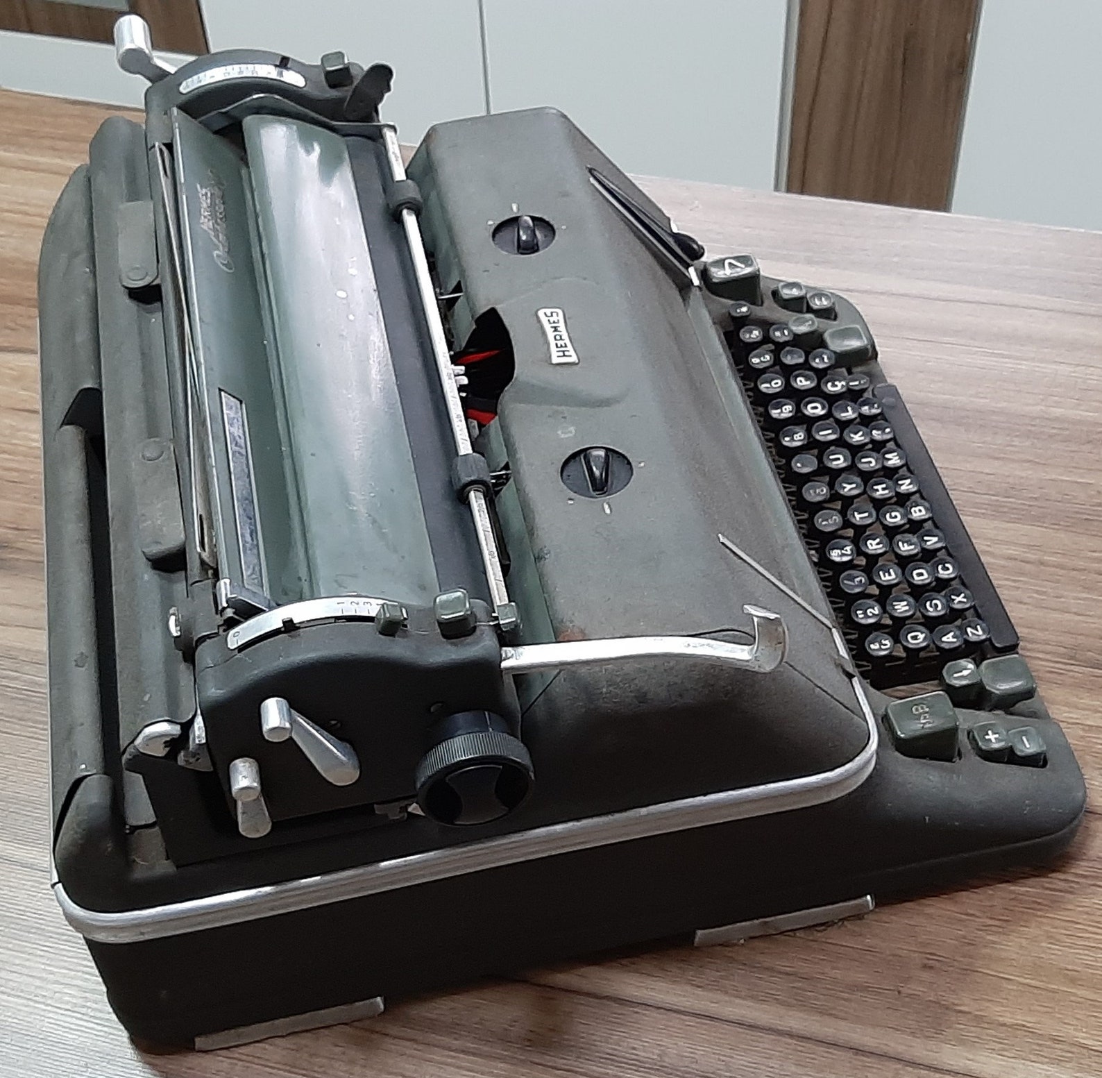 Vintage Hermes Ambassador Typewriter 1950 Made in Etsy